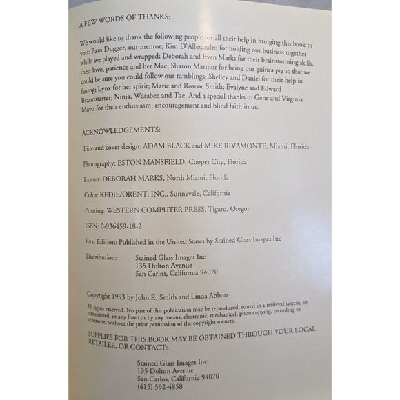 1993 Hot and Wired Jewelry Making Glass Fused Guide Vtg Smith Abbott DIY Crafts - Picture 3 of 8